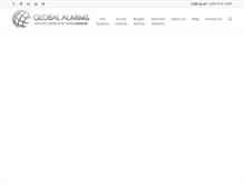Tablet Screenshot of globalalarms.net